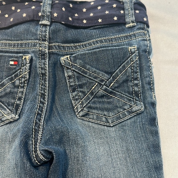 Tommy Hilfiger Kids' Denim Jeans with Starry Belt - Picture 4 of 4